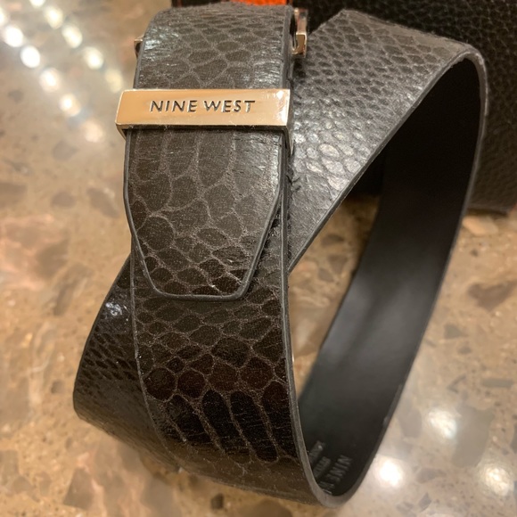 NINE WEST - Ladies faux leather belt -Snake print - Picture 3 of 8